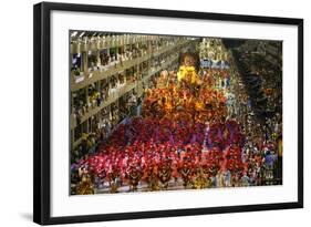 Carnival Parade at the Sambodrome, Rio de Janeiro, Brazil, South America-Yadid Levy-Framed Photographic Print