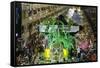 Carnival Parade at the Sambodrome, Rio de Janeiro, Brazil, South America-Yadid Levy-Framed Stretched Canvas