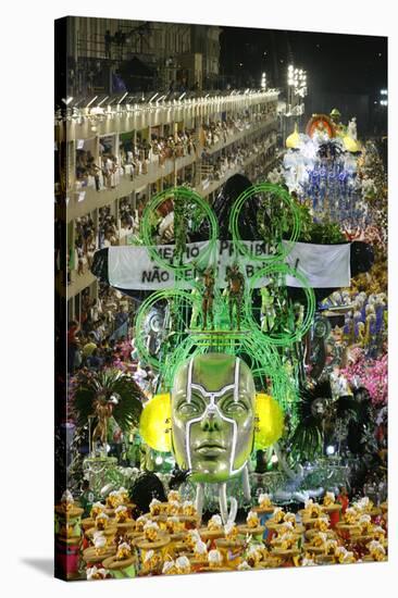 Carnival Parade at the Sambodrome, Rio de Janeiro, Brazil, South America-Yadid Levy-Stretched Canvas