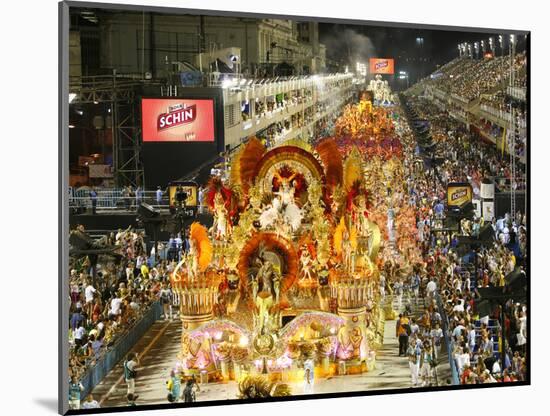 Carnival Parade at the Sambodrome, Rio de Janeiro, Brazil, South America-Yadid Levy-Mounted Photographic Print