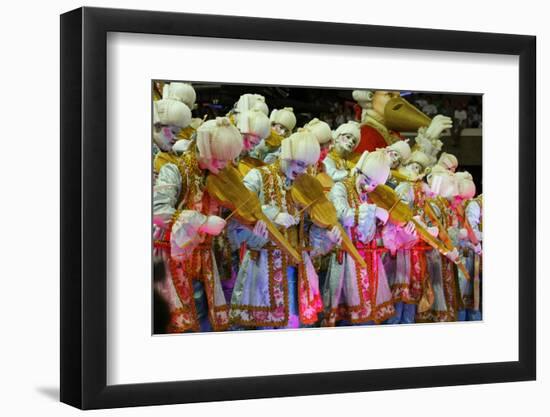 Carnival Parade at the Sambodrome, Rio de Janeiro, Brazil, South America-Yadid Levy-Framed Photographic Print