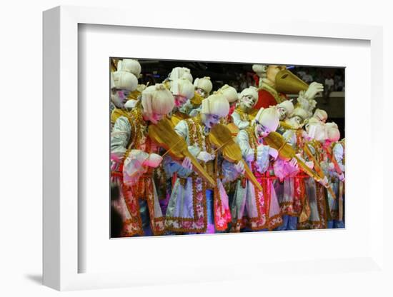 Carnival Parade at the Sambodrome, Rio de Janeiro, Brazil, South America-Yadid Levy-Framed Photographic Print