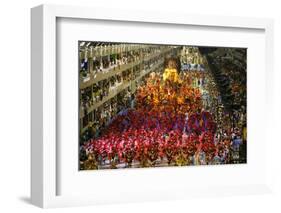 Carnival Parade at the Sambodrome, Rio de Janeiro, Brazil, South America-Yadid Levy-Framed Photographic Print