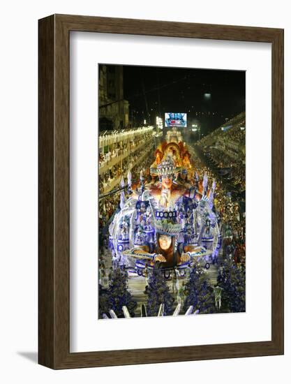 Carnival Parade at the Sambodrome, Rio de Janeiro, Brazil, South America-Yadid Levy-Framed Photographic Print