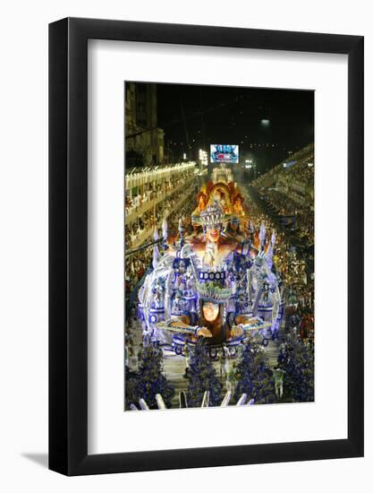 Carnival Parade at the Sambodrome, Rio de Janeiro, Brazil, South America-Yadid Levy-Framed Photographic Print