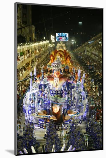 Carnival Parade at the Sambodrome, Rio de Janeiro, Brazil, South America-Yadid Levy-Mounted Photographic Print