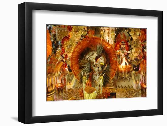 Carnival Parade at the Sambodrome, Rio de Janeiro, Brazil, South America-Yadid Levy-Framed Photographic Print