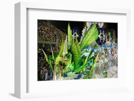Carnival Parade at the Sambodrome, Rio de Janeiro, Brazil, South America-Yadid Levy-Framed Photographic Print