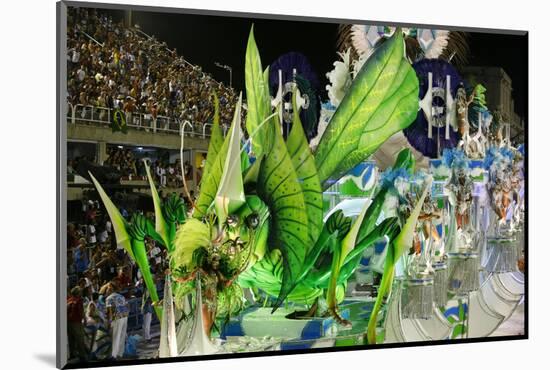 Carnival Parade at the Sambodrome, Rio de Janeiro, Brazil, South America-Yadid Levy-Mounted Photographic Print
