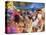 Carnival Procession, Guadeloupe, West Indies, Caribbean, Central America-S Friberg-Stretched Canvas