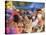 Carnival Procession, Guadeloupe, West Indies, Caribbean, Central America-S Friberg-Stretched Canvas