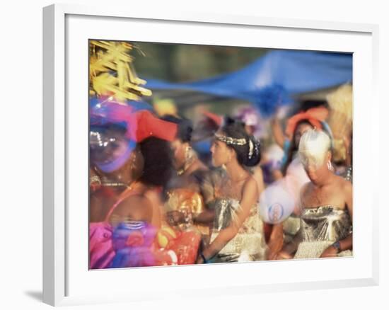 Carnival Procession, Guadeloupe, West Indies, Caribbean, Central America-S Friberg-Framed Photographic Print