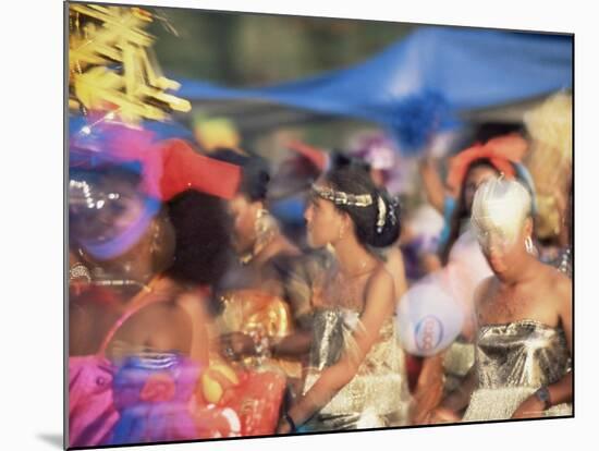 Carnival Procession, Guadeloupe, West Indies, Caribbean, Central America-S Friberg-Mounted Photographic Print