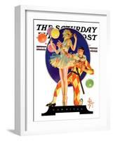 "Carnival," Saturday Evening Post Cover, February 25, 1933-Joseph Christian Leyendecker-Framed Giclee Print