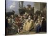 Carnival Scene, 18th Century-Giovanni Battista Tiepolo-Stretched Canvas