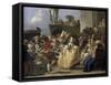 Carnival Scene, 18th Century-Giovanni Battista Tiepolo-Framed Stretched Canvas