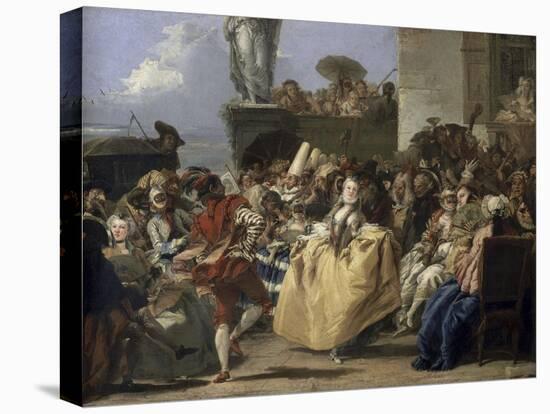 Carnival Scene, 18th Century-Giovanni Battista Tiepolo-Stretched Canvas