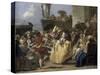 Carnival Scene, 18th Century-Giovanni Battista Tiepolo-Stretched Canvas