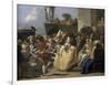 Carnival Scene, 18th Century-Giovanni Battista Tiepolo-Framed Giclee Print