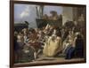 Carnival Scene, 18th Century-Giovanni Battista Tiepolo-Framed Giclee Print