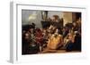 Carnival Scene, or the Minuet-Giovanni Domenico Tiepolo-Framed Giclee Print