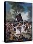 Carnival Scene: the Burial of the Sardine (El Entierro De La Sardina), C. 1812-1819-Suzanne Valadon-Stretched Canvas