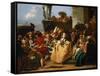 Carnival Scene (The Minue)-Giandomenico Tiepolo-Framed Stretched Canvas