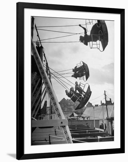 Carnival, Showing One of the Rides-Walter Sanders-Framed Photographic Print