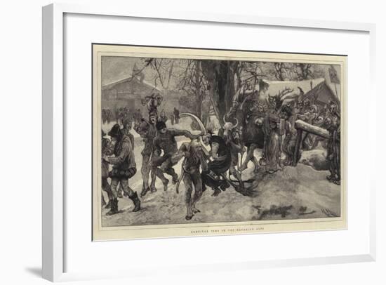 Carnival Time in the Bavarian Alps-Hubert von Herkomer-Framed Giclee Print