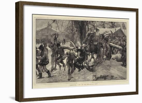 Carnival Time in the Bavarian Alps-Hubert von Herkomer-Framed Giclee Print