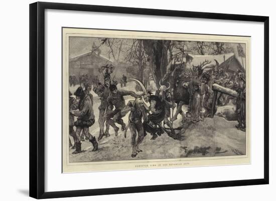 Carnival Time in the Bavarian Alps-Hubert von Herkomer-Framed Giclee Print