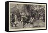 Carnival Time in the Bavarian Alps-Hubert von Herkomer-Framed Stretched Canvas