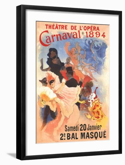 Carnivale-Jules Chéret-Framed Art Print