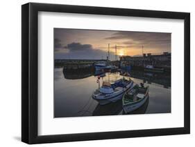 Carnlough Harbour, County Antrim, Ulster, Northern Ireland, United Kingdom, Europe-Carsten Krieger-Framed Photographic Print