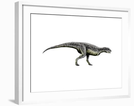 Carnotaurus Dinosaur-null-Framed Art Print