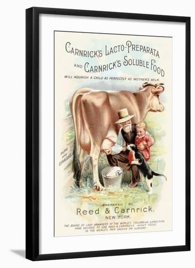 Carnrick's Lacto-Preparata and Carnrick's Soluble Food-null-Framed Art Print