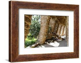 Carobs Viaduct, Park Guell, Barcelona, Spain-George Oze-Framed Photographic Print