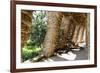 Carobs Viaduct, Park Guell, Barcelona, Spain-George Oze-Framed Photographic Print