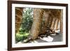 Carobs Viaduct, Park Guell, Barcelona, Spain-George Oze-Framed Photographic Print