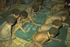 Children at School, Tari, Papua New Guinea-Carol Jopp-Mounted Photographic Print