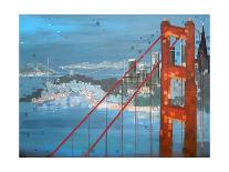 Twilight San Francisco-Carol Joy Shannon-Framed Stretched Canvas