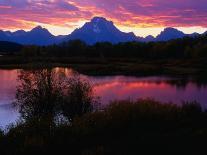 Sunset Over Snake River, Oxbow Bend, Grand Teton National Park, USA-Carol Polich-Framed Stretched Canvas