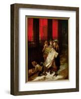 Carol Singers, 1889-Augustus Edward Mulready-Framed Giclee Print