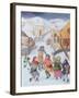 Carol Singers Dancing-Pauline Baynes-Framed Giclee Print