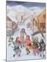 Carol Singers Dancing-Pauline Baynes-Mounted Giclee Print