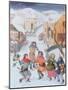 Carol Singers Dancing-Pauline Baynes-Mounted Giclee Print