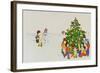 Carol Singers in Front of a Christmas Tree-Christian Kaempf-Framed Giclee Print