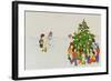 Carol Singers in Front of a Christmas Tree-Christian Kaempf-Framed Giclee Print