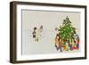 Carol Singers in Front of a Christmas Tree-Christian Kaempf-Framed Giclee Print