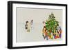 Carol Singers in Front of a Christmas Tree-Christian Kaempf-Framed Giclee Print